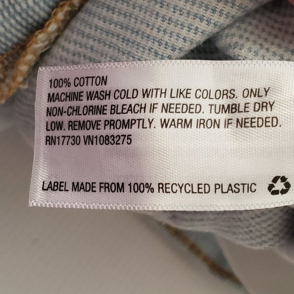 Universal Thread Blue Light Wash High Rise Wide Leg Denim Paperbag Pants - Picture 7 of 9